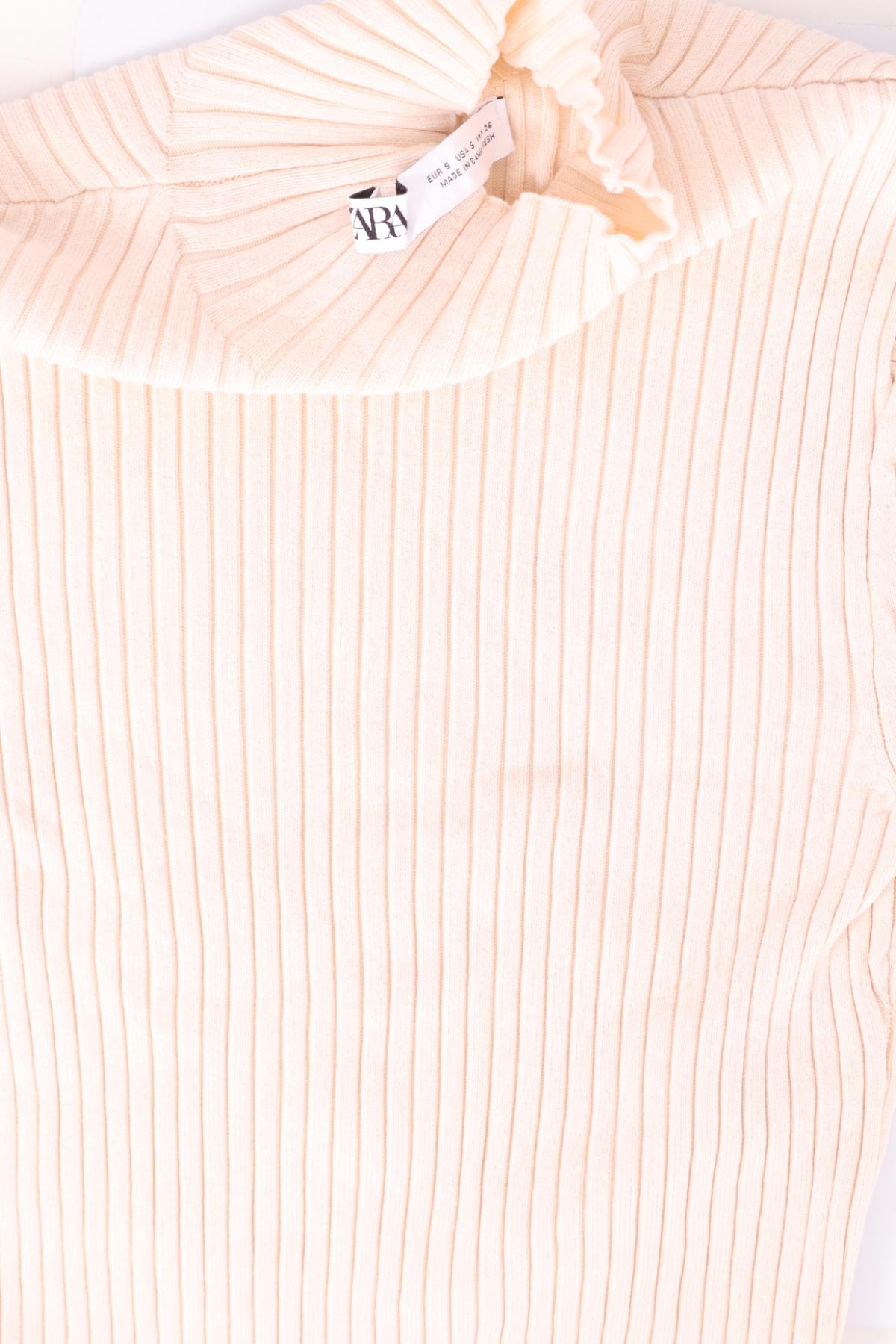 Блуза с поло яка ZARA3