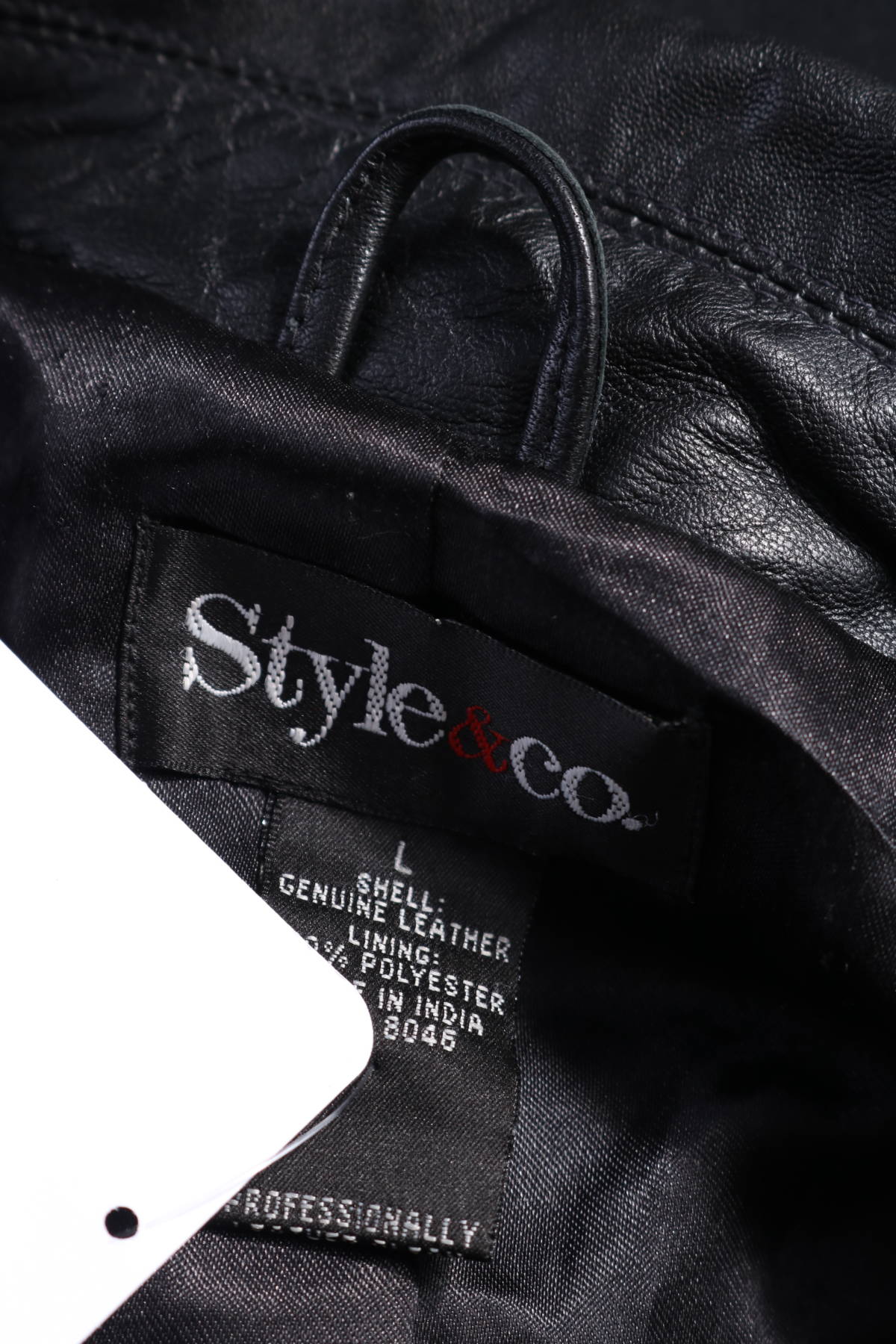Кожено палто STYLE & CO3