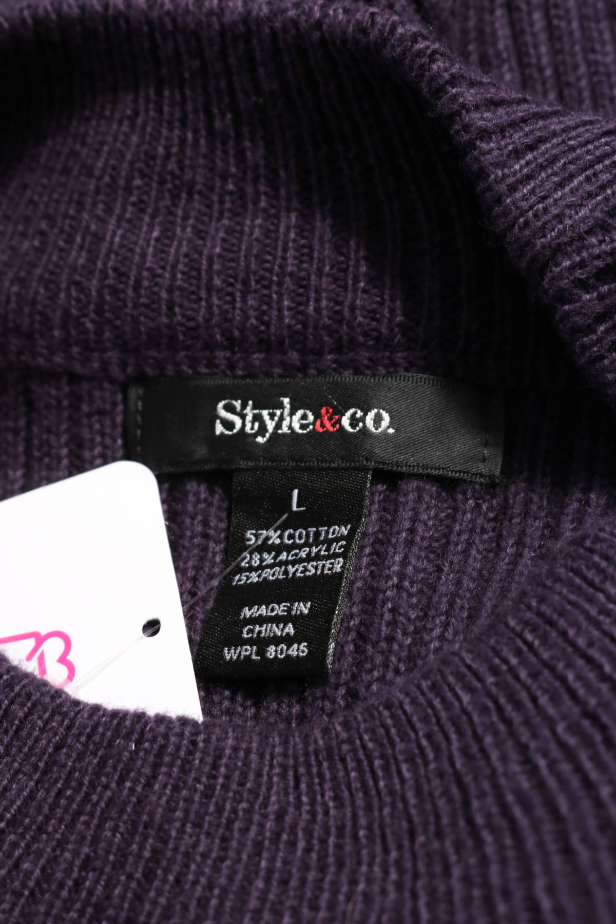 Пуловер с поло яка STYLE&CO.3