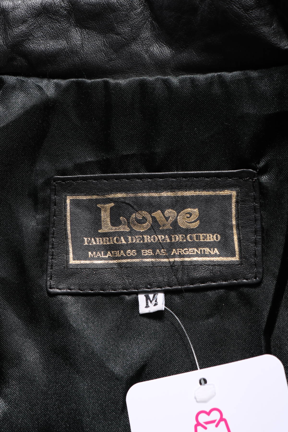 Кожено палто LOVE3