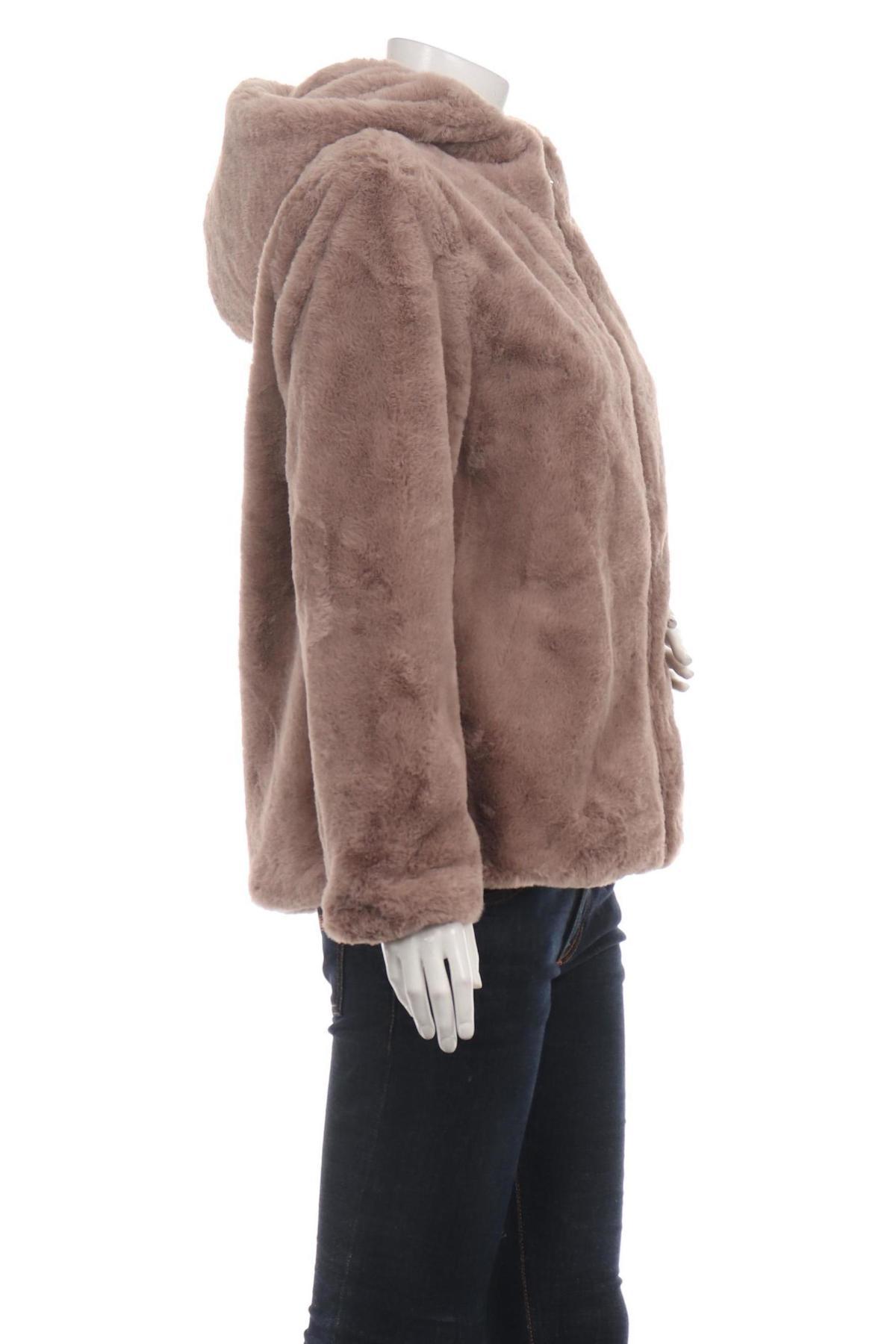 Палто с косъм MANGO3