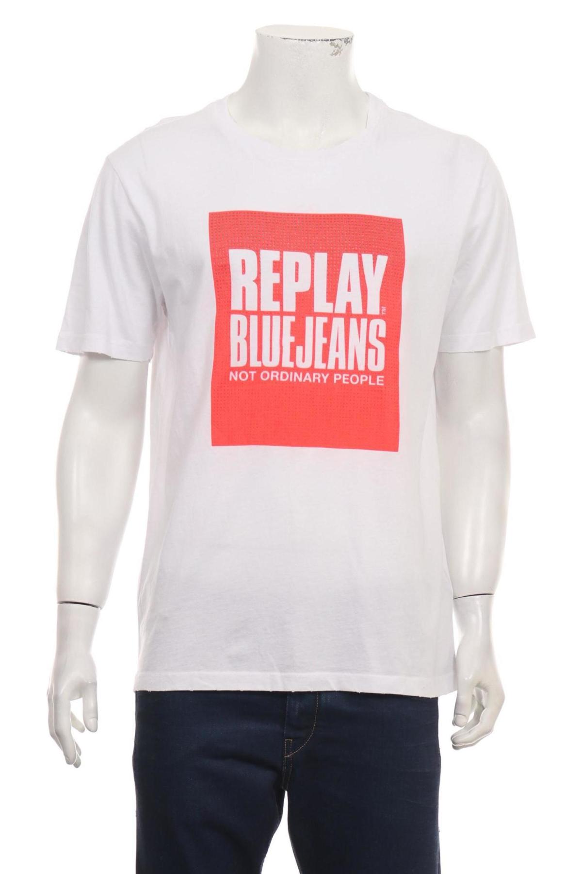 Тениска с щампа REPLAY1
