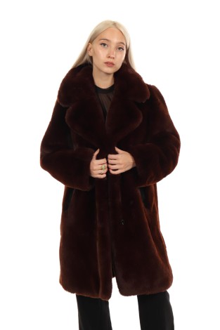 Палто с косъм THE KOOPLES - Mania Палто с косъм THE KOOPLES