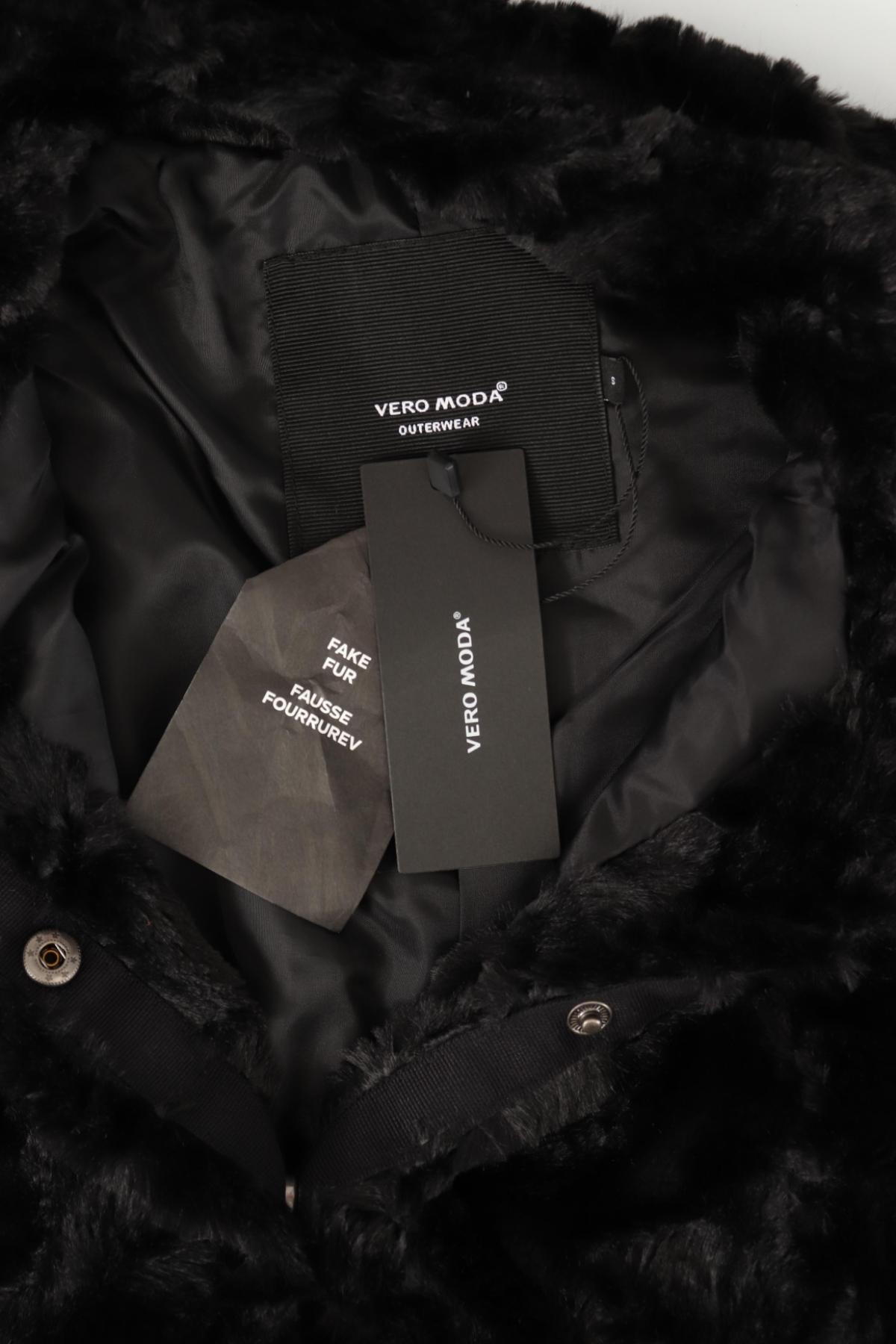 Палто с косъм VERO MODA4