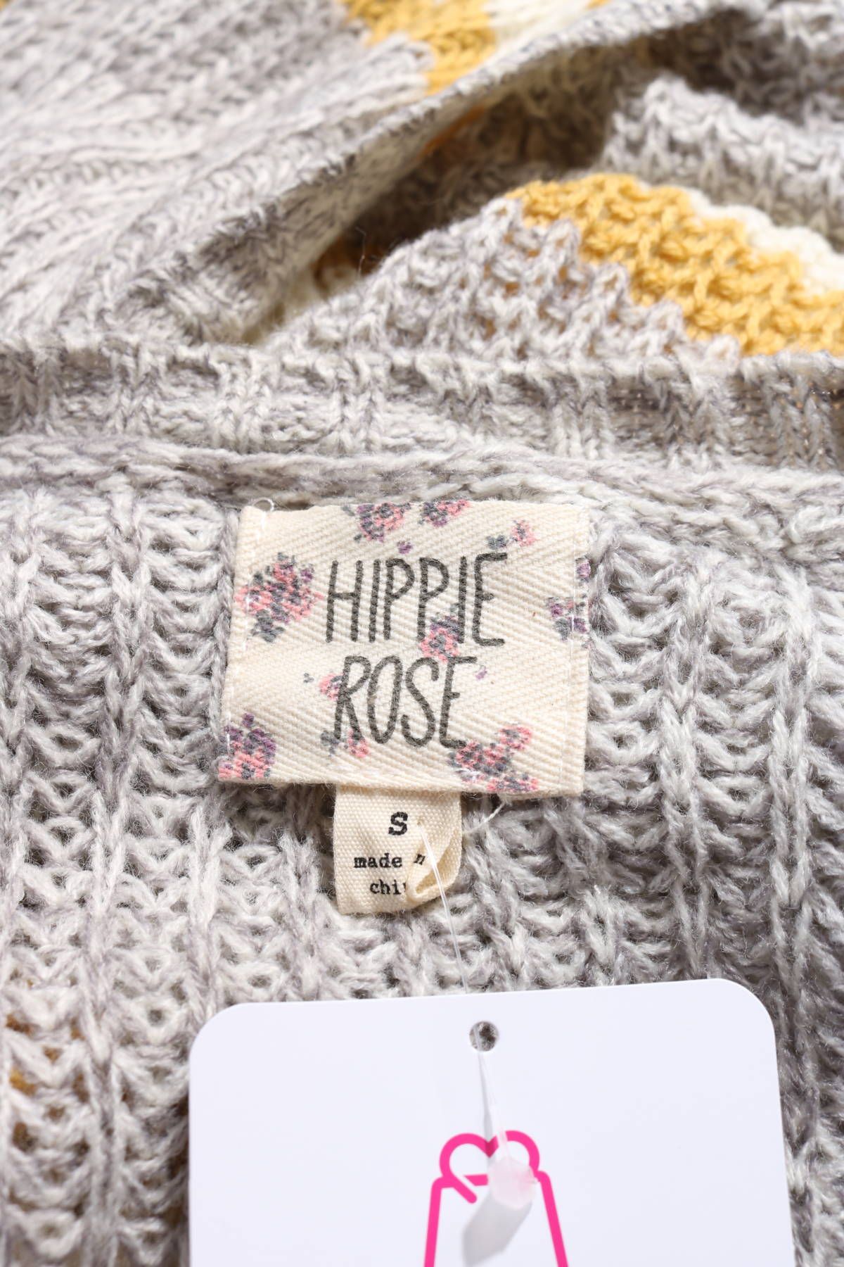 Дълга жилетка HIPPIE ROSE3