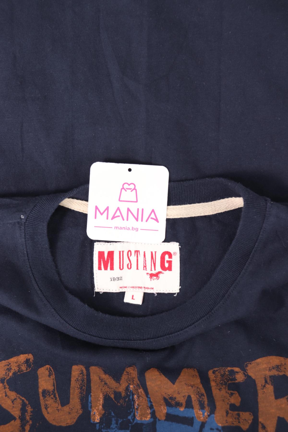 Тениска с щампа MUSTANG3