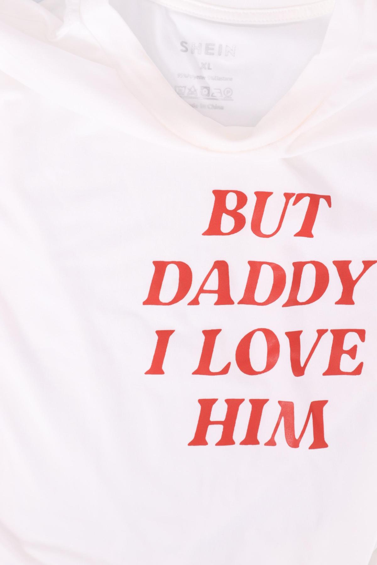 Тениска с щампа SHEIN3