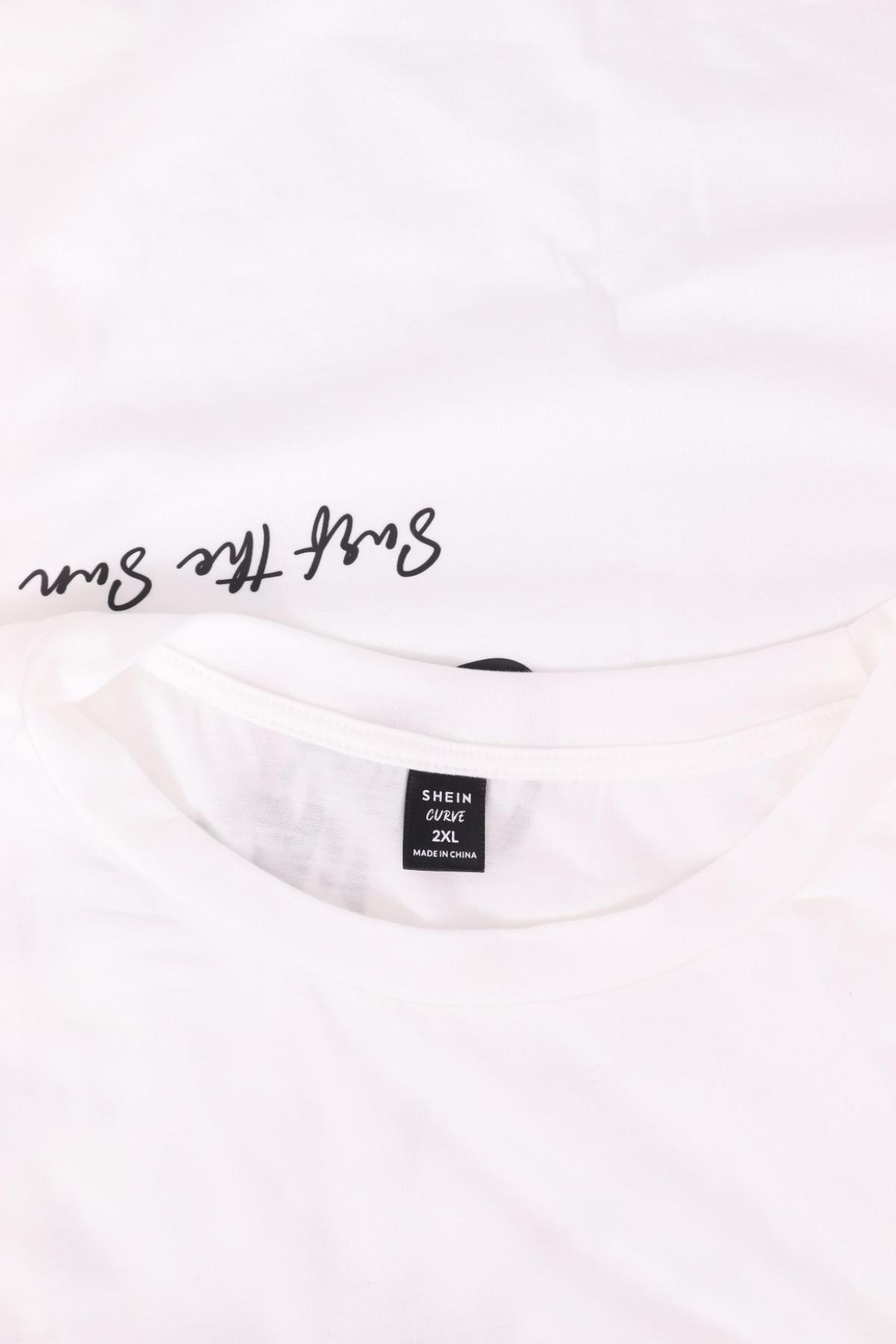 Тениска с щампа SHEIN3