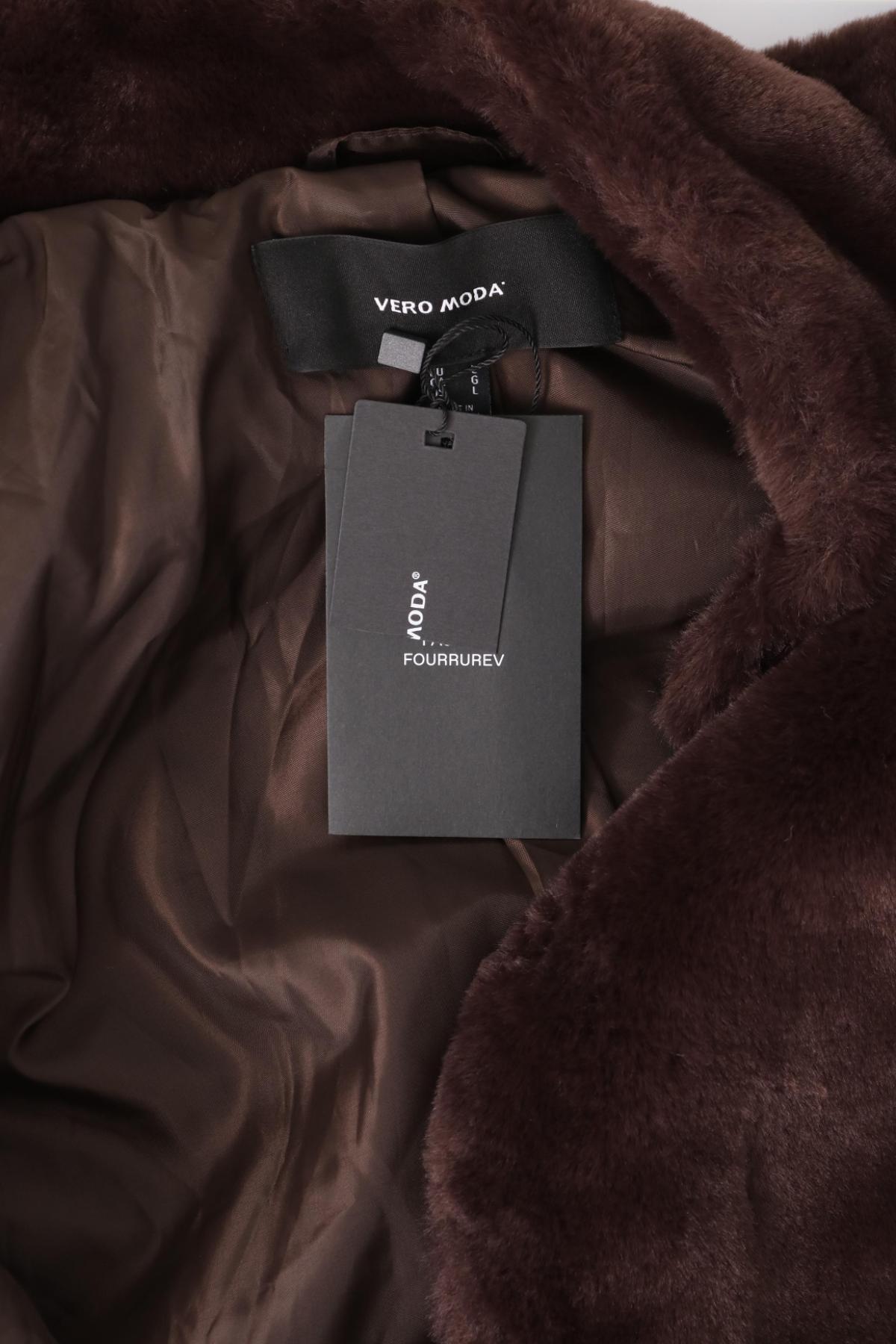 Палто с косъм VERO MODA4