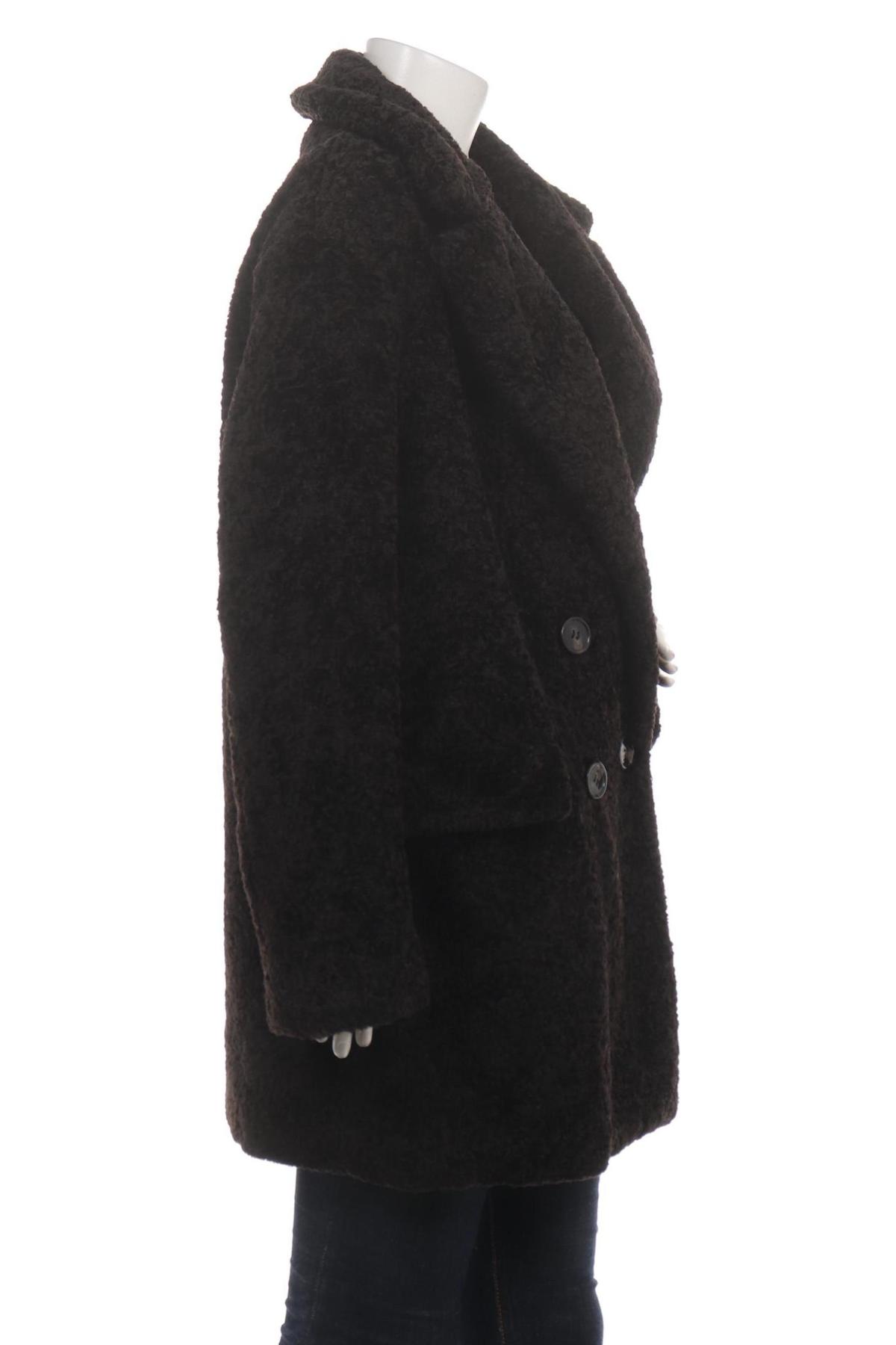 Палто с косъм PULL&BEAR3