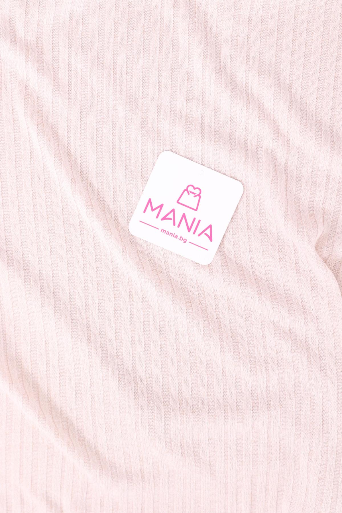 Блуза с поло яка NO NAME3