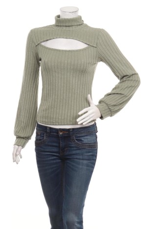 Блуза с поло яка SHEIN