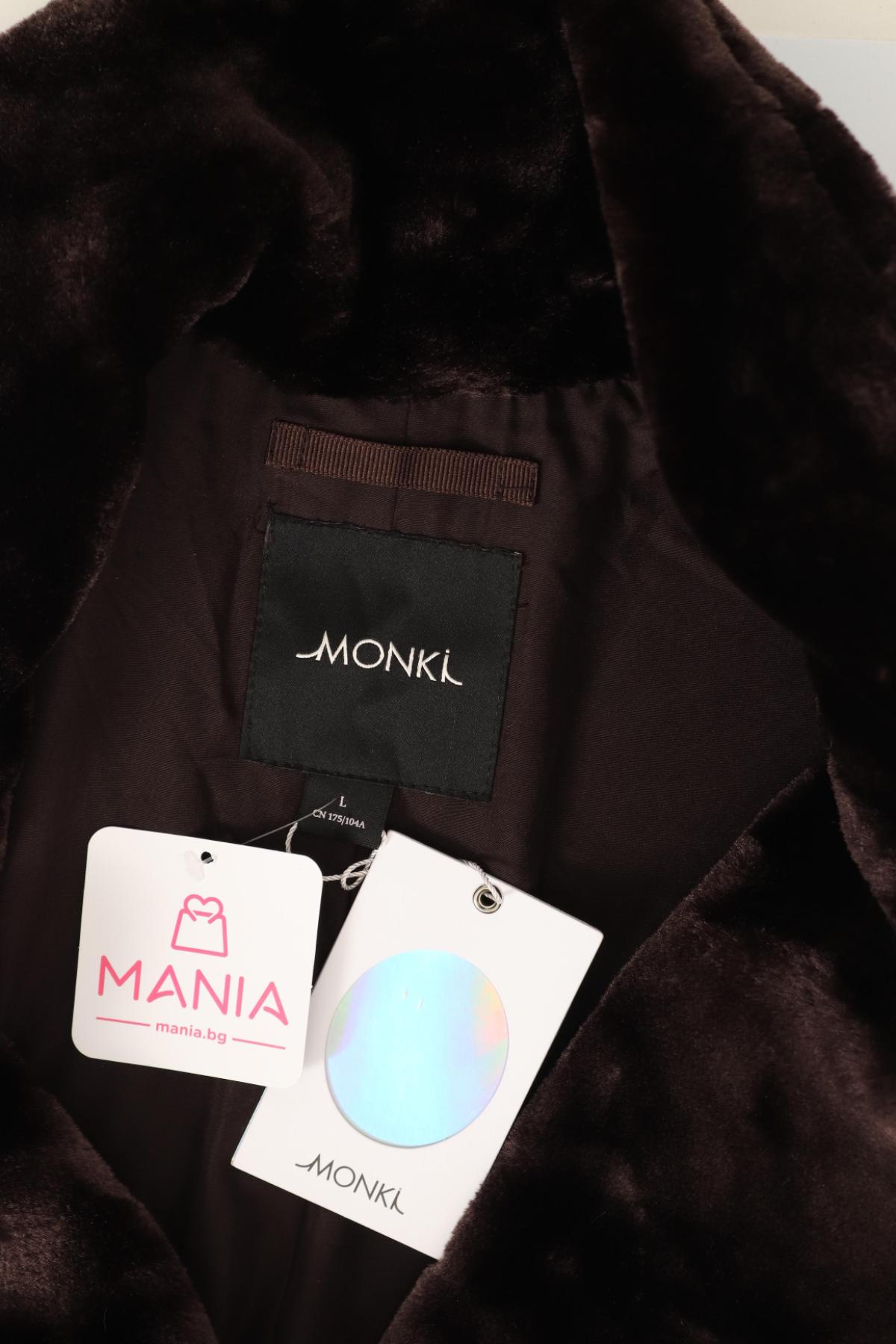 Палто с косъм MONKI4