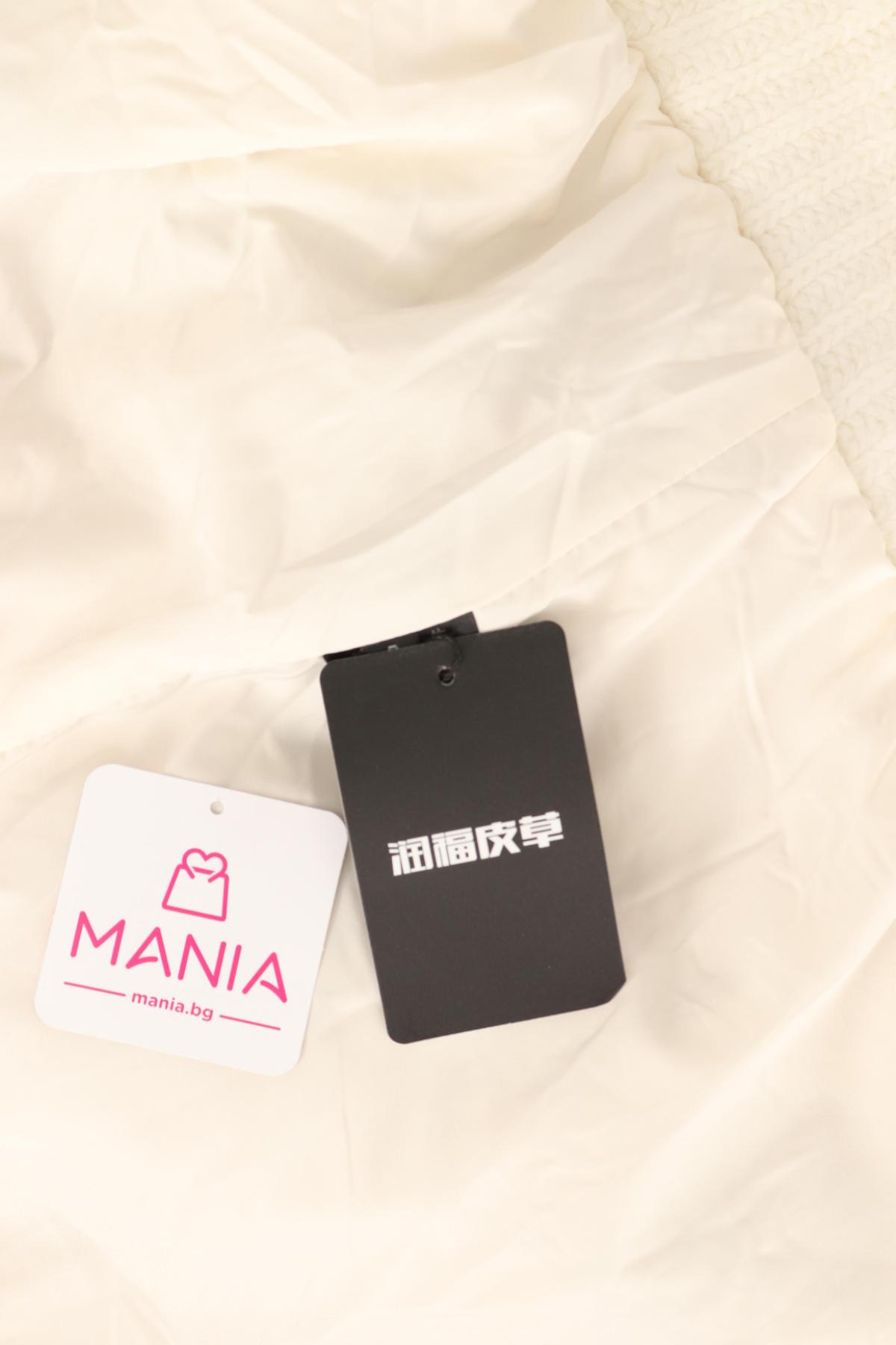 Палто с косъм NO NAME3