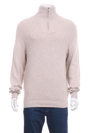 Пуловер с поло яка C&A