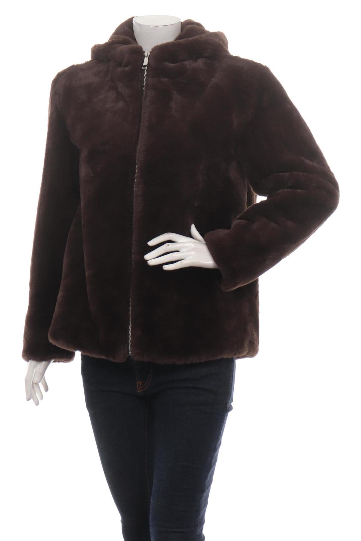 Палто с косъм MANGO1