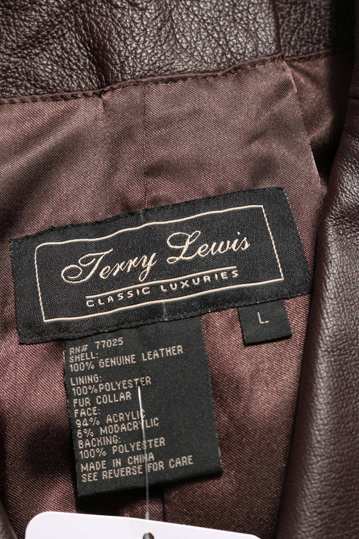 Кожено палто TERRY LEWIS3