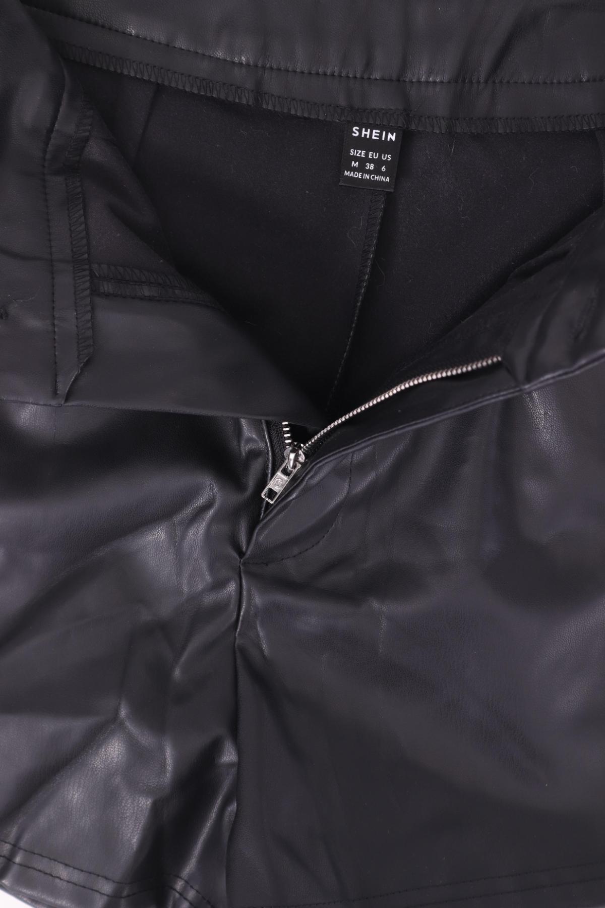 Кожени къси панталони SHEIN3