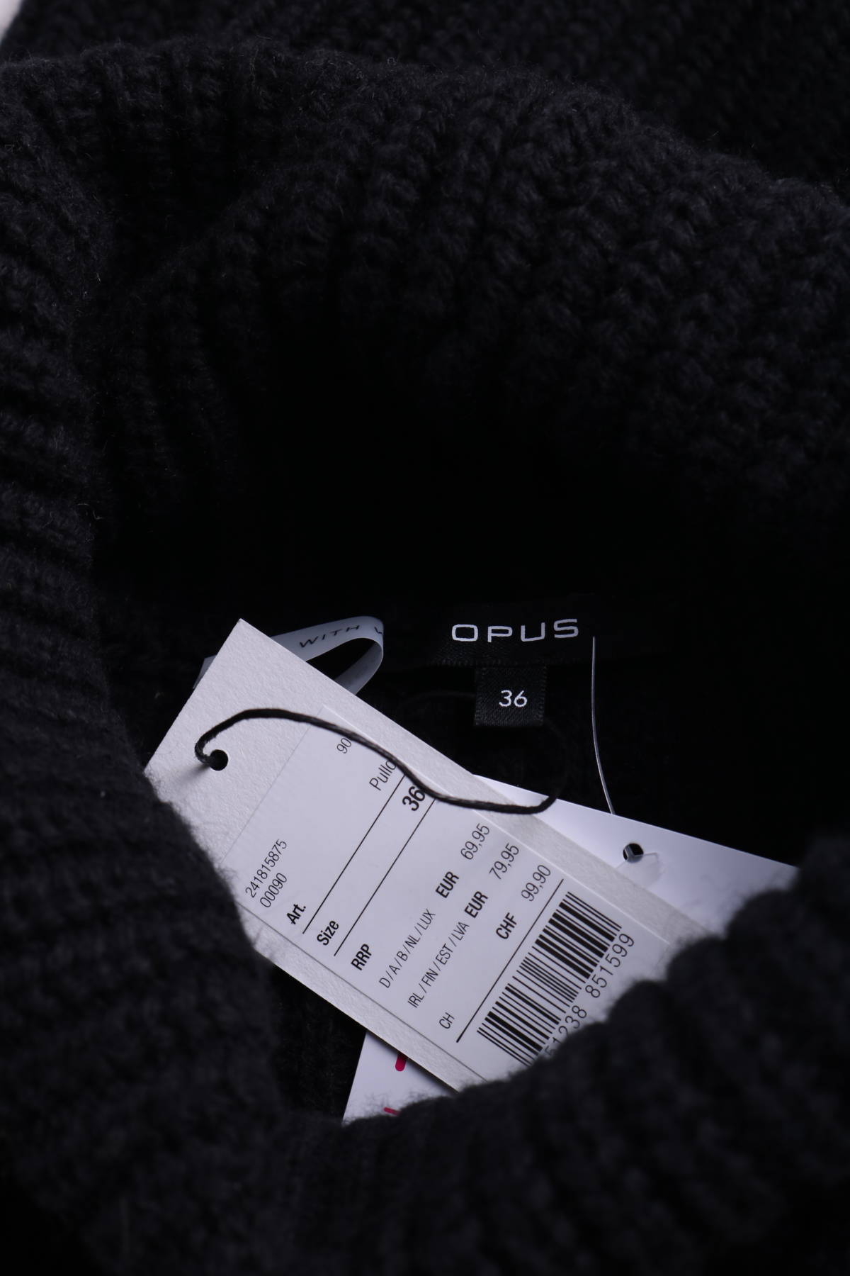Пуловер с поло яка OPUS3