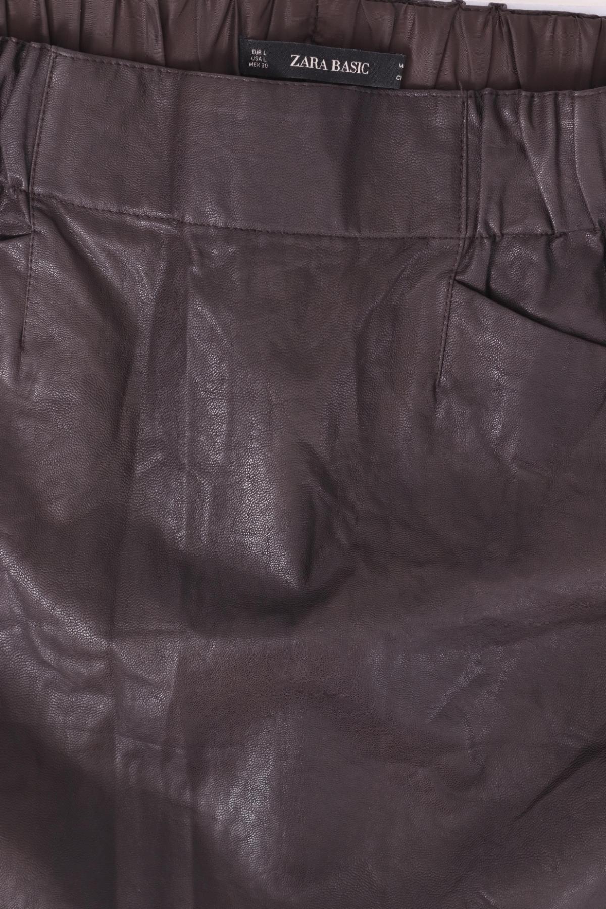 Кожена пола ZARA3