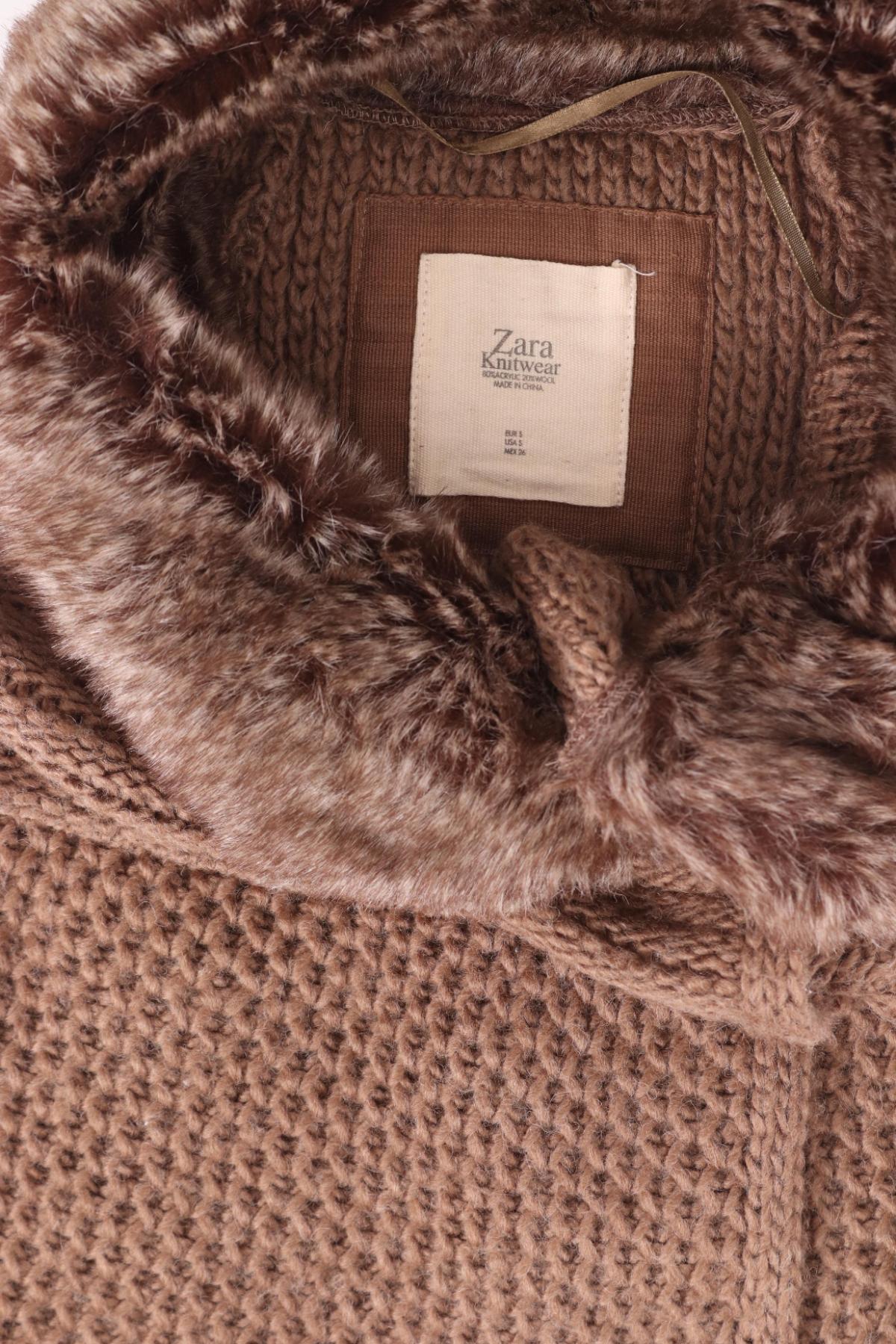 Елек с косъм ZARA KNITWEAR3