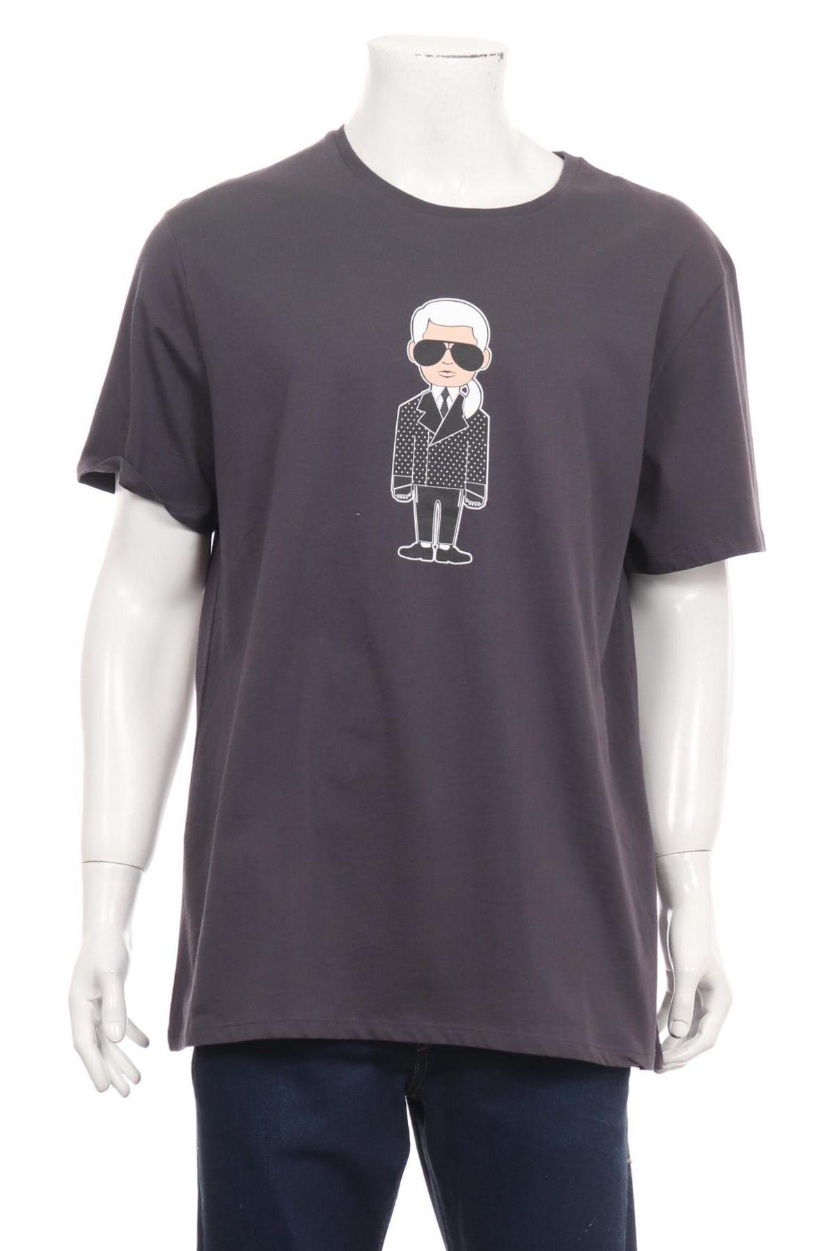 Тениска с щампа KARL LAGERFELD1 - Mania Тениска с щампа KARL LAGERFELD1