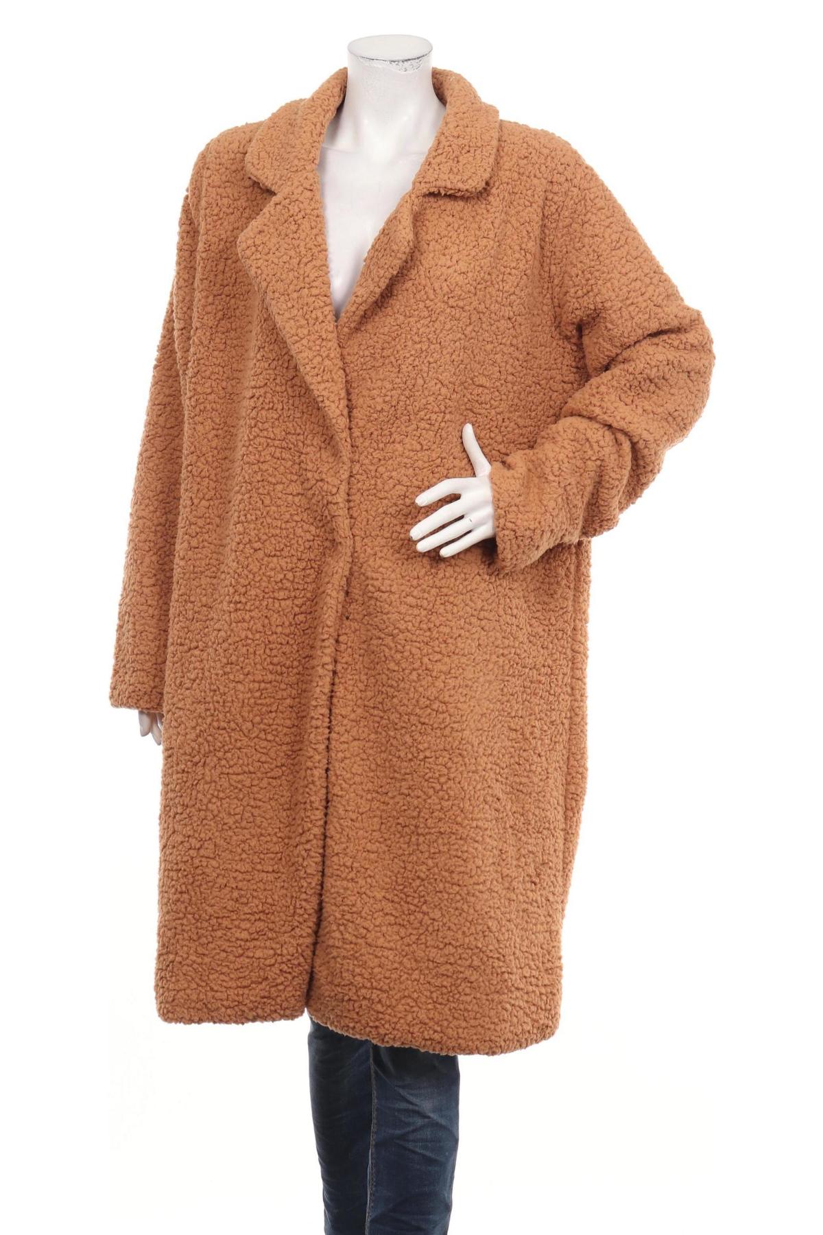 Палто с косъм NO NAME1