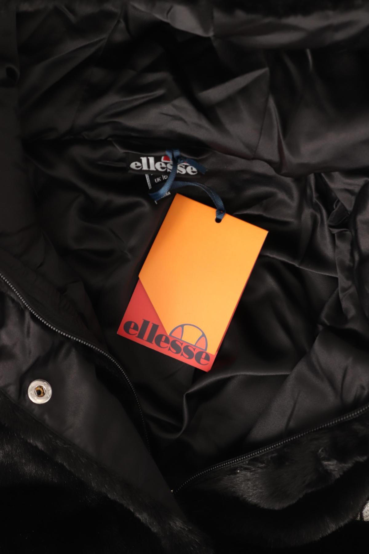 Палто с косъм ELLESSE4