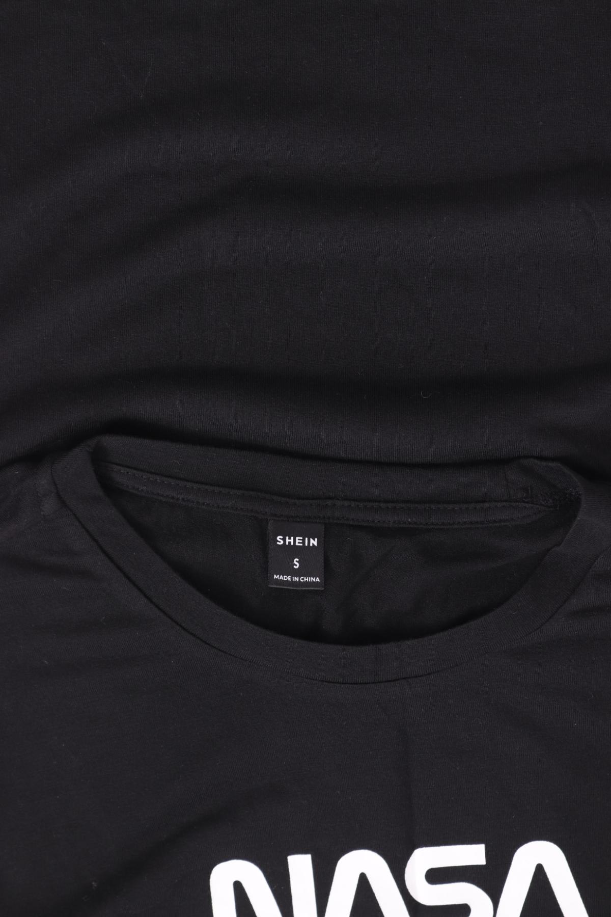 Тениска с щампа SHEIN3