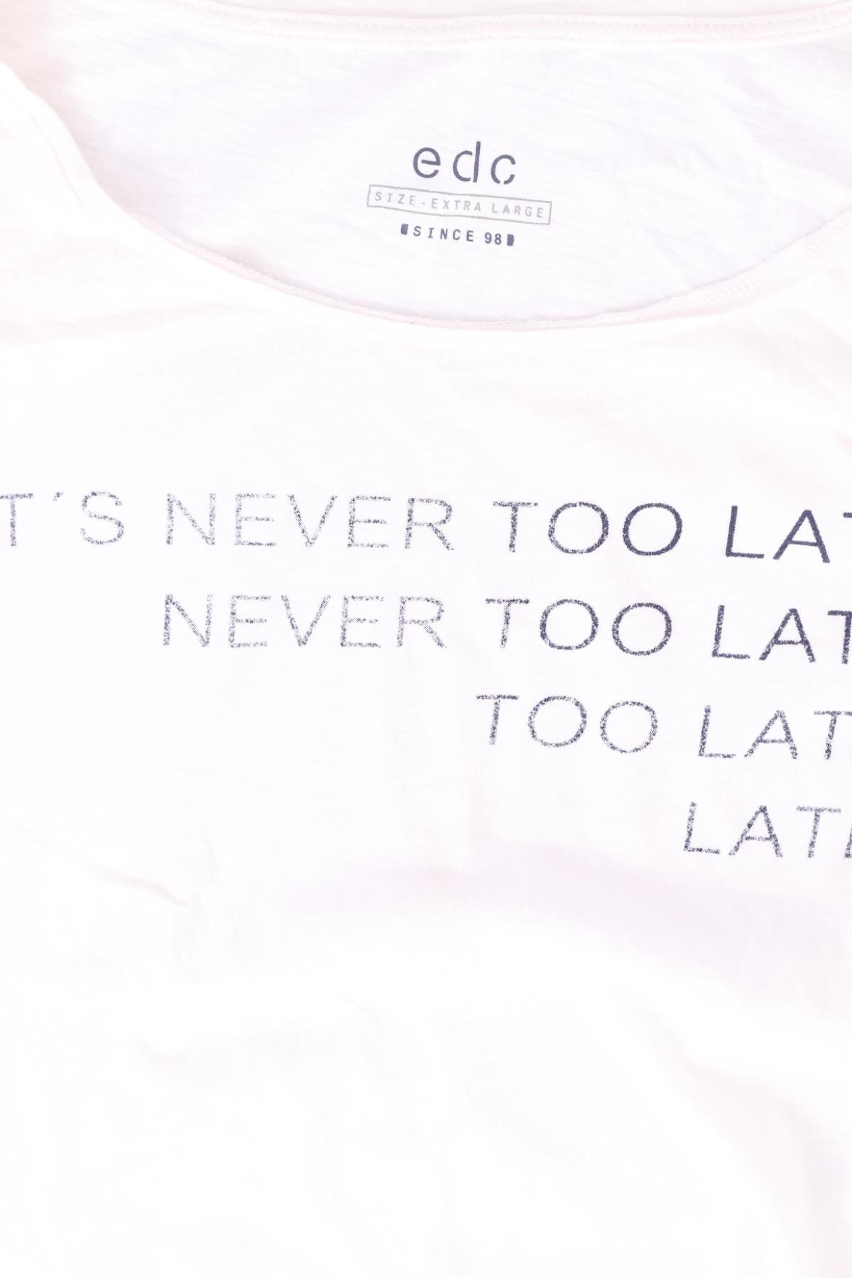 Тениска с щампа EDC BY ESPRIT3