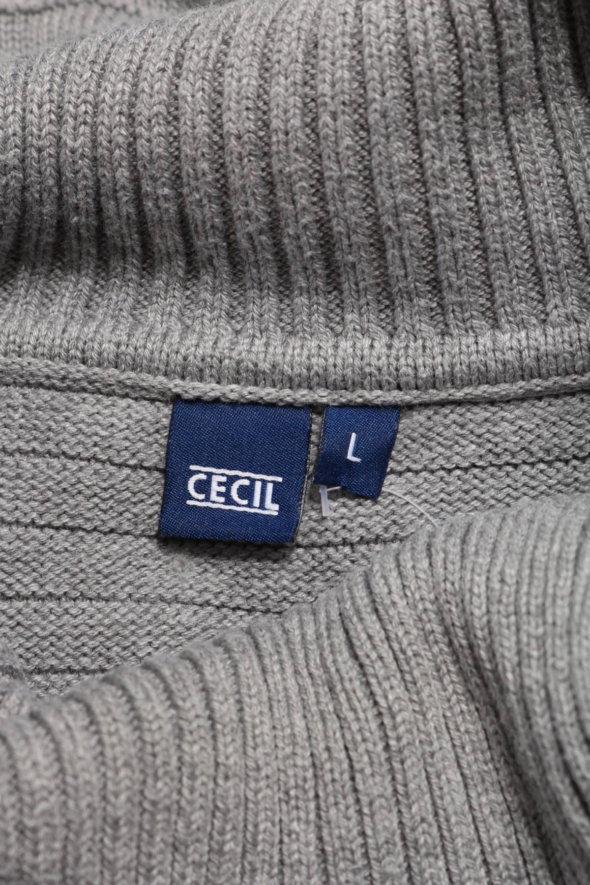 Пуловер с поло яка CECIL3
