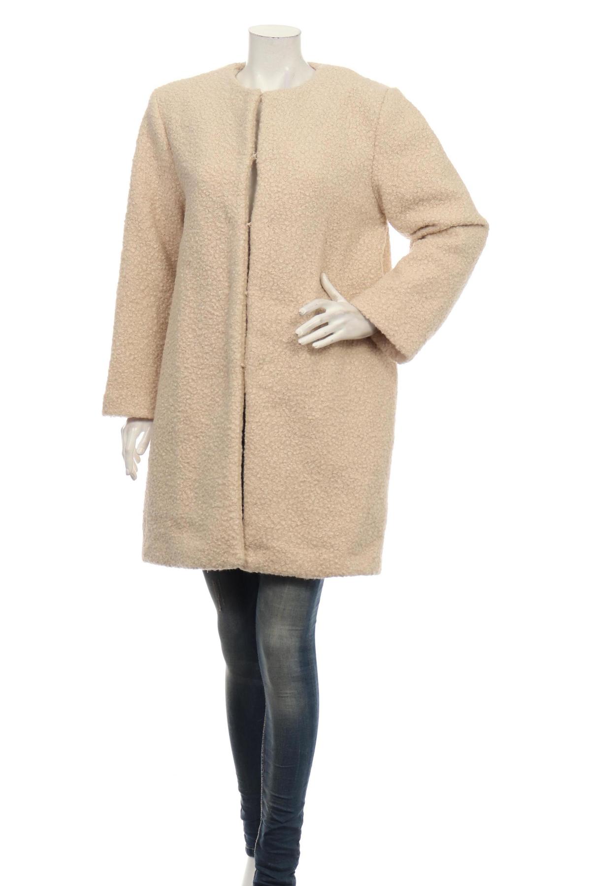 Палто с косъм MANGO1