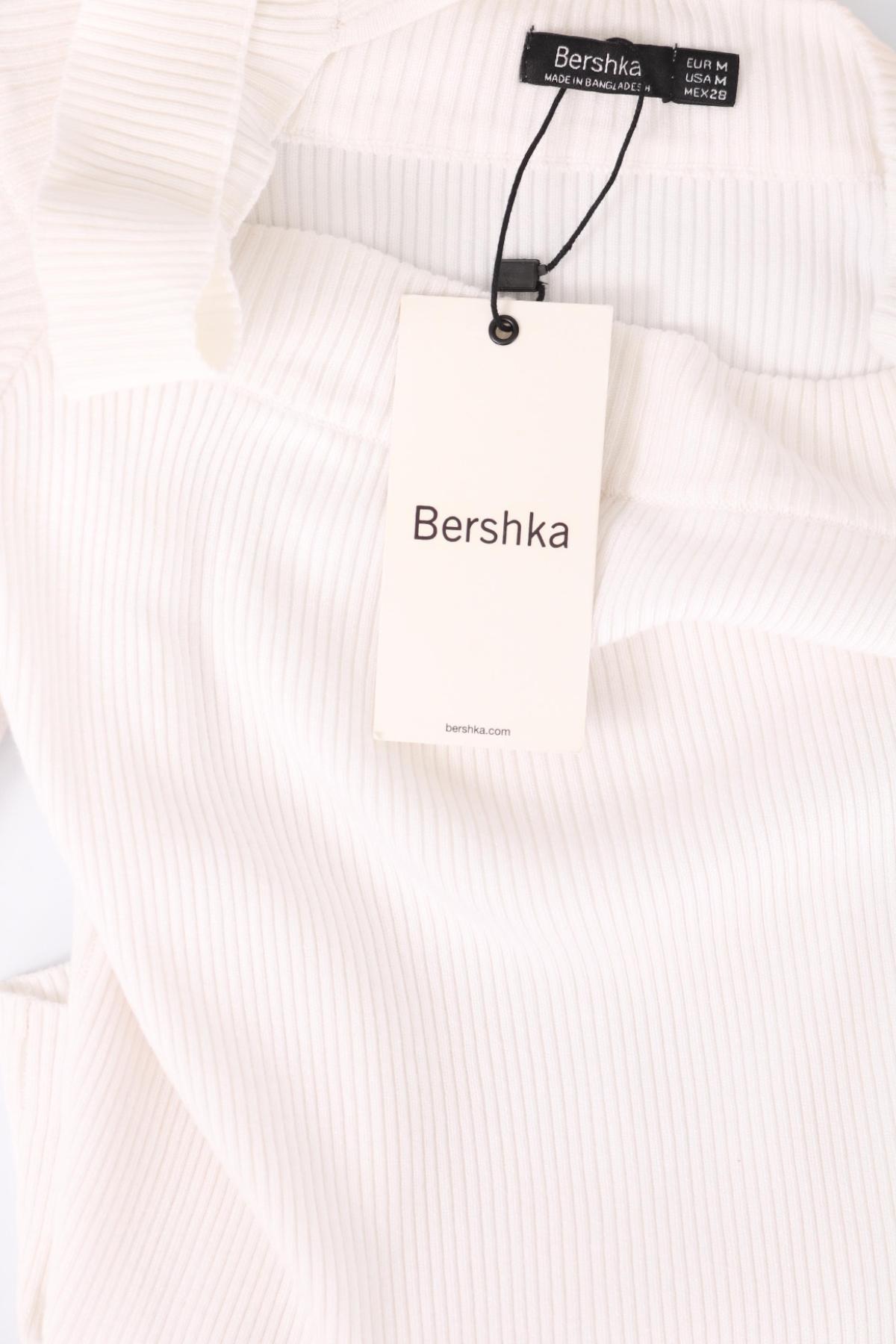 Блуза с поло яка BERSHKA3