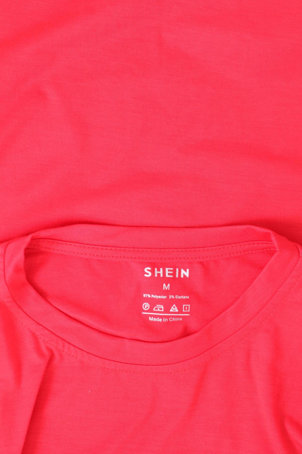 Тениска с щампа SHEIN3