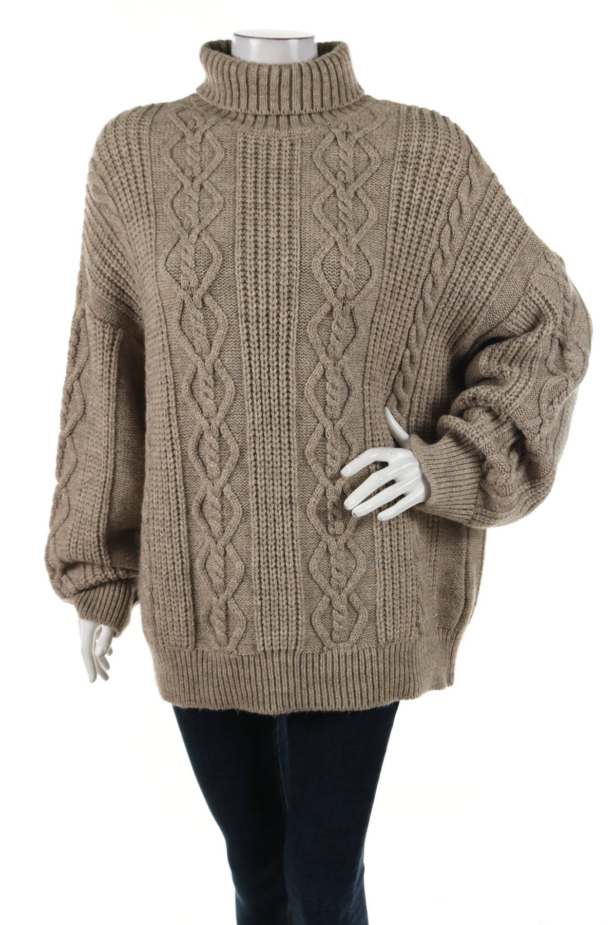 Пуловер с поло яка ANNA FIELD1