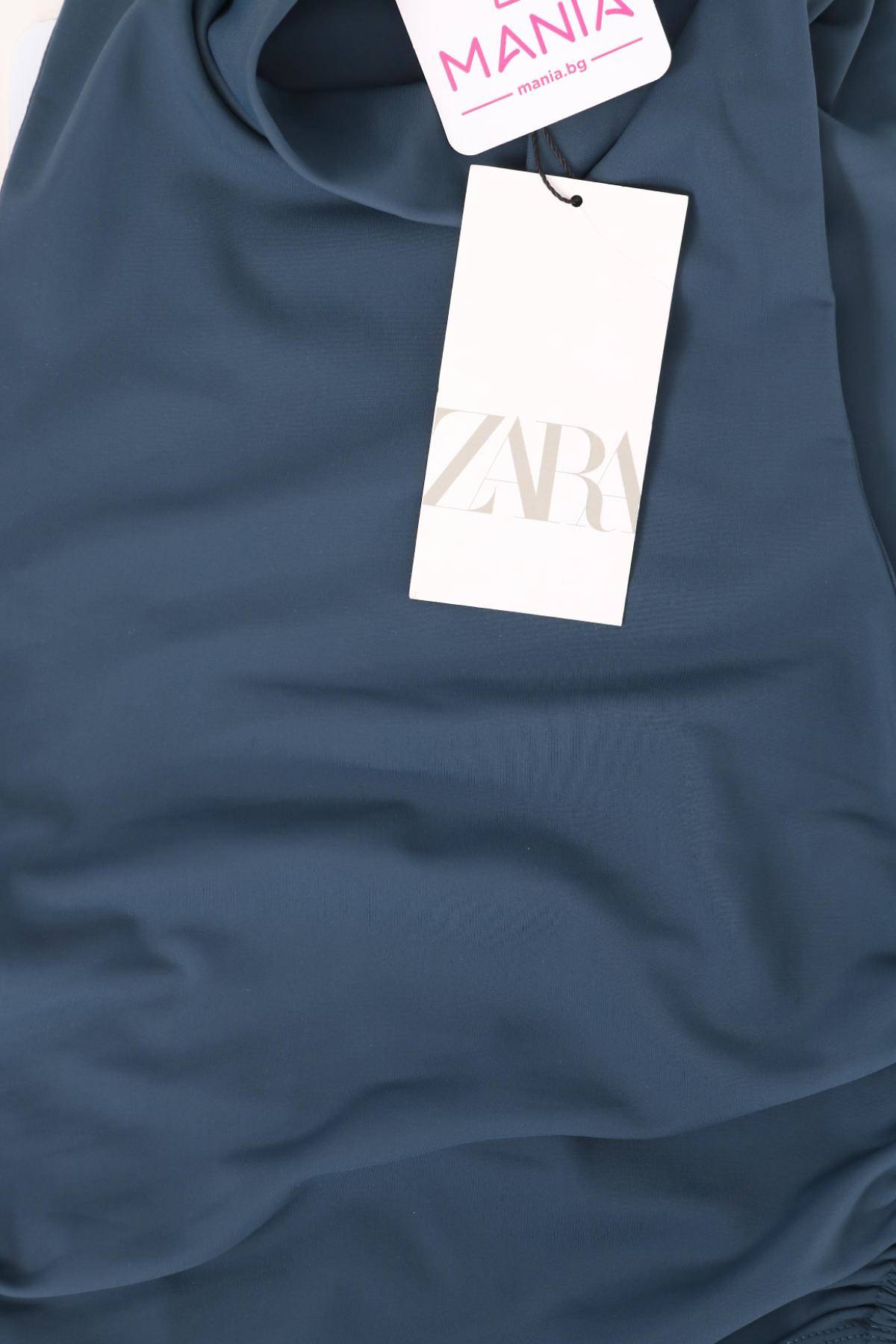 Блуза с поло яка ZARA3