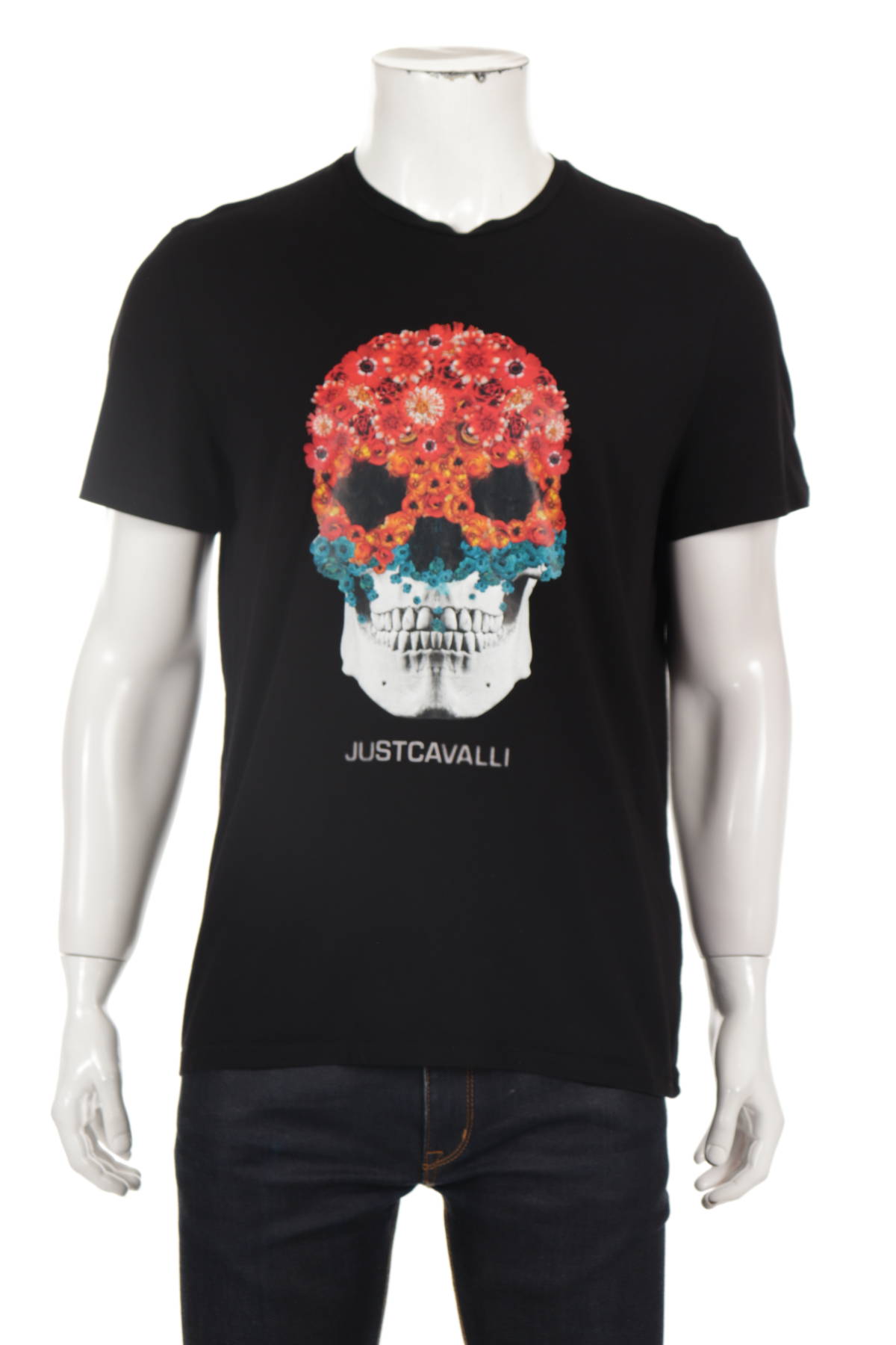 Тениска с щампа JUST CAVALLI1 - Mania Тениска с щампа JUST CAVALLI1