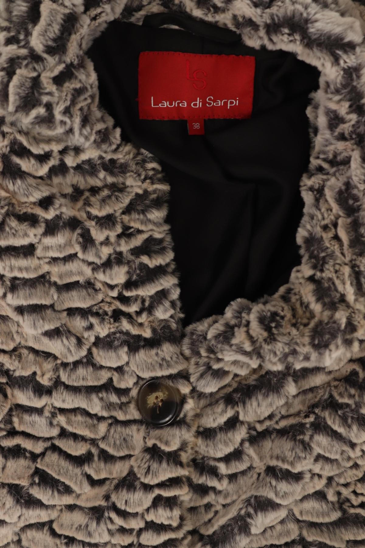 Палто с косъм LAURA DI SARPI3