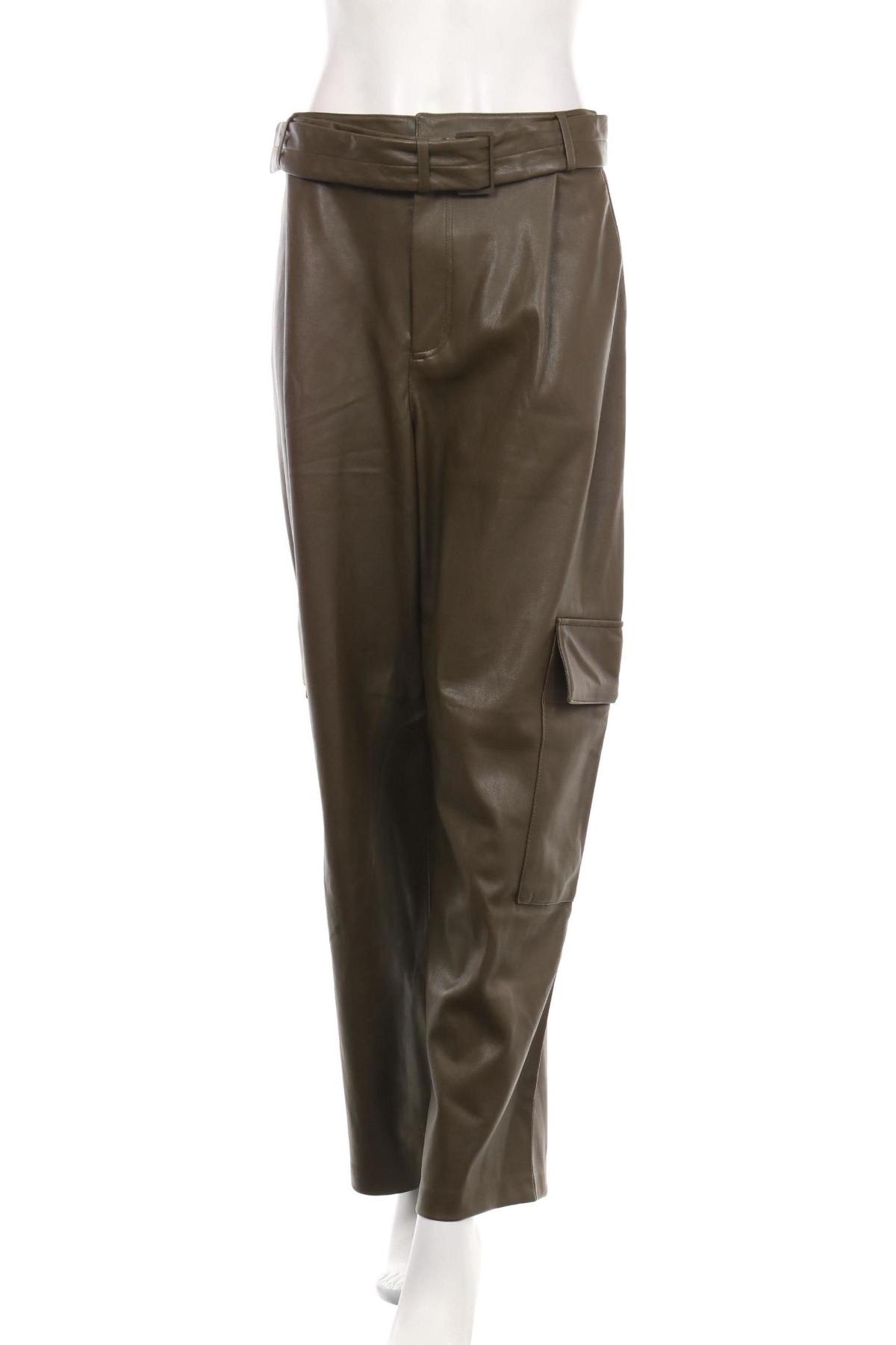 Кожен панталон MANGO1