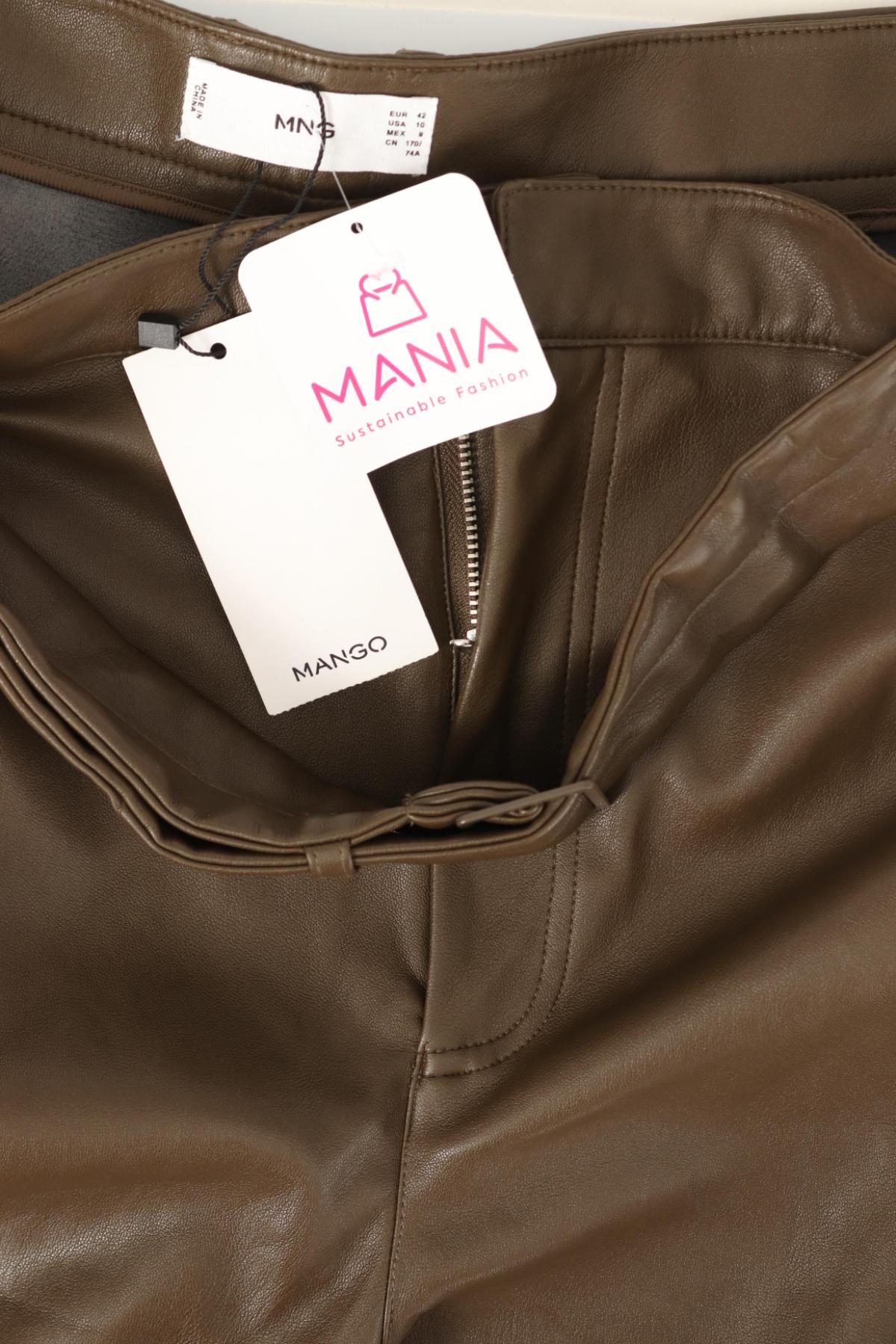 Кожен панталон MANGO4