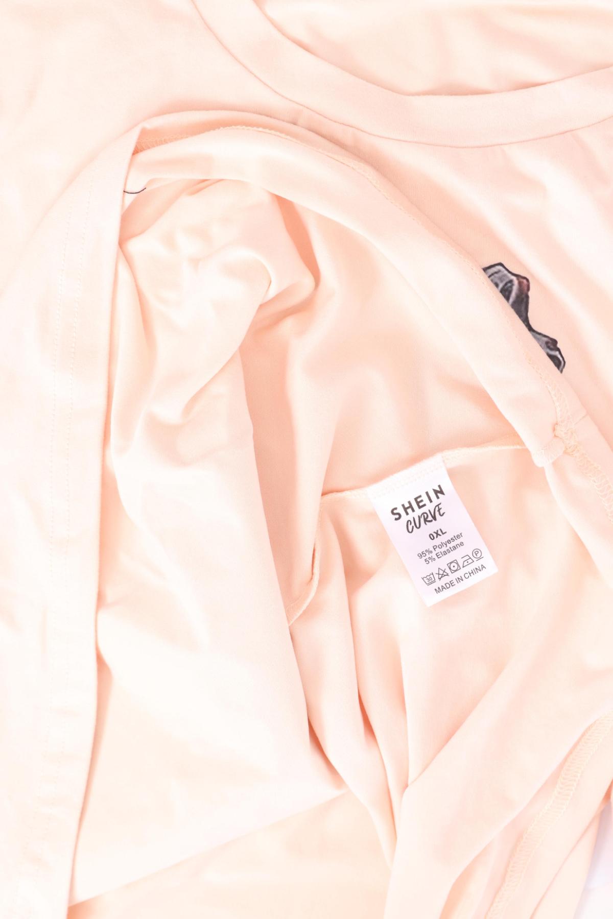 Тениска с щампа SHEIN3