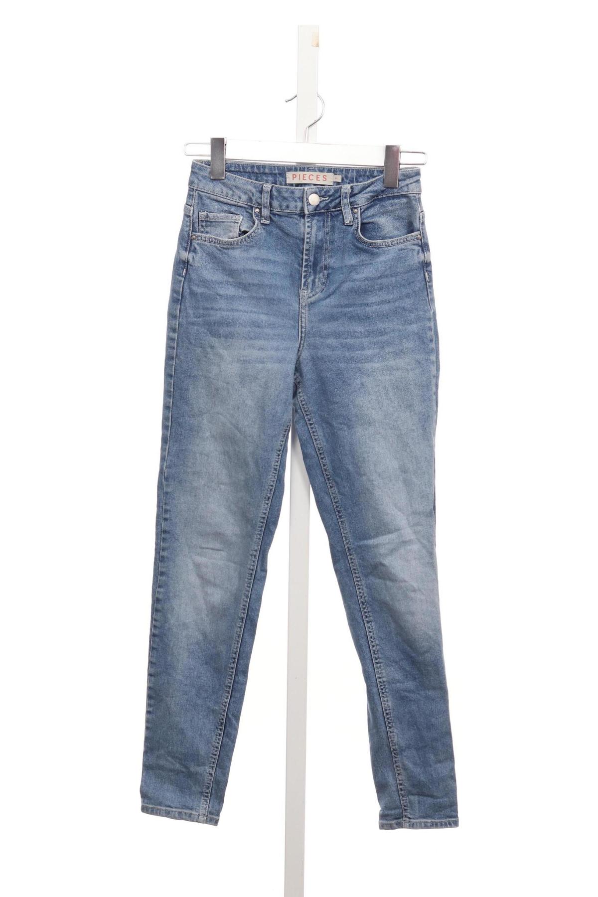 Дънки с висока талия PIECES1