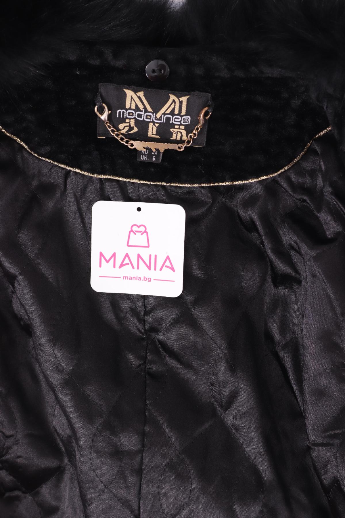 Палто с косъм NO NAME3