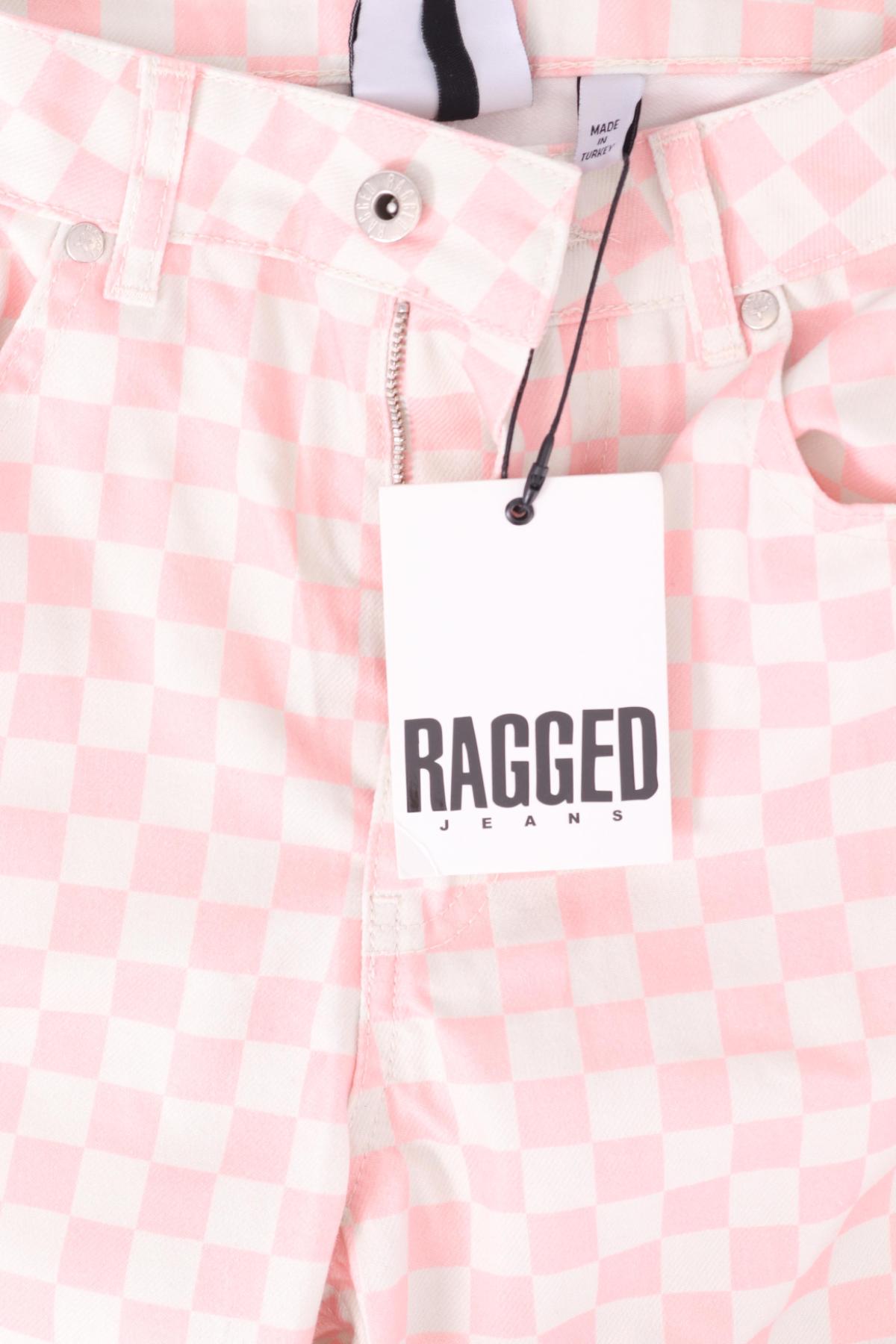 Дънки с висока талия RAGGED3