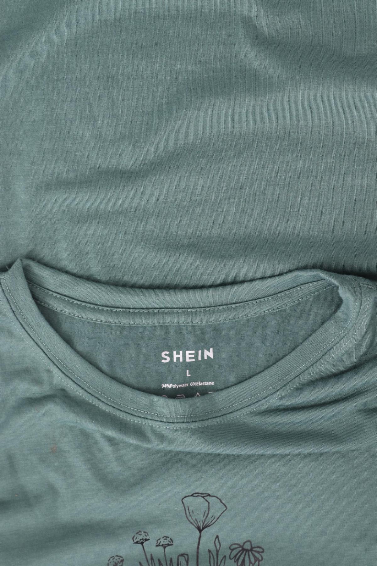 Тениска с щампа SHEIN3