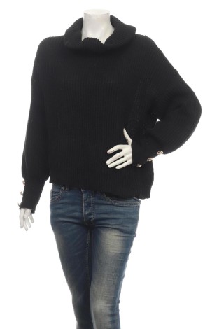 Пуловер с поло яка NO NAME