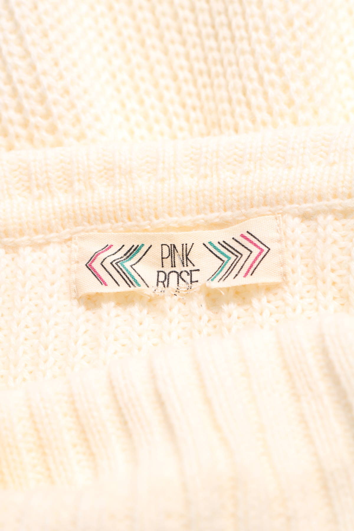 Пуловер с поло яка PINK ROSE3