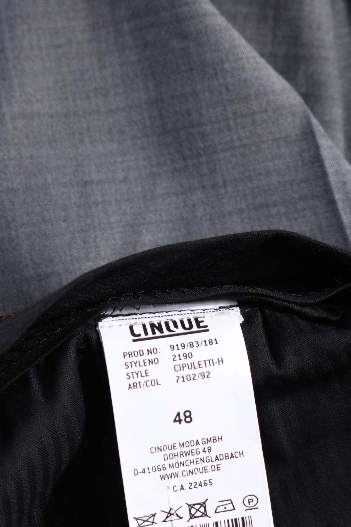 Официален панталон CINQUE3
