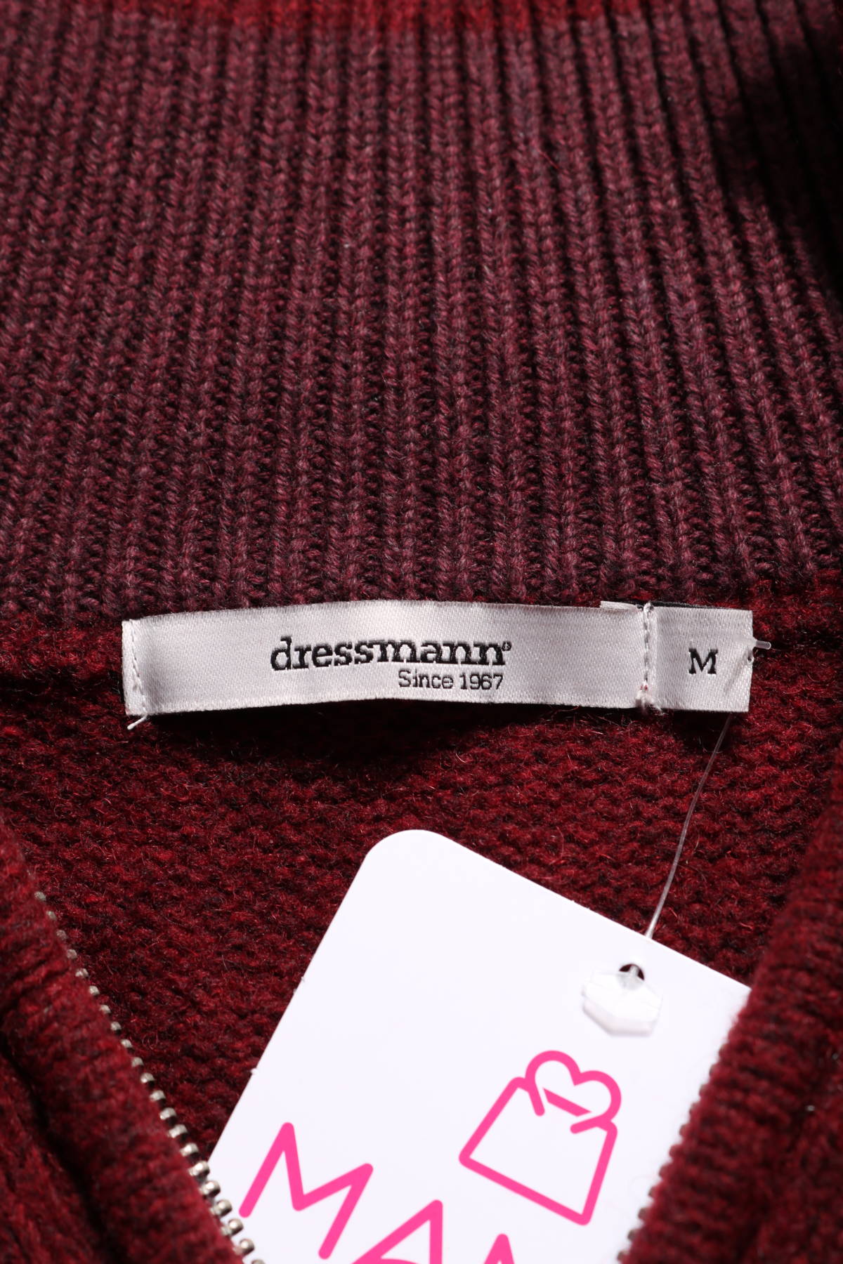 Пуловер с поло яка DRESSMANN3