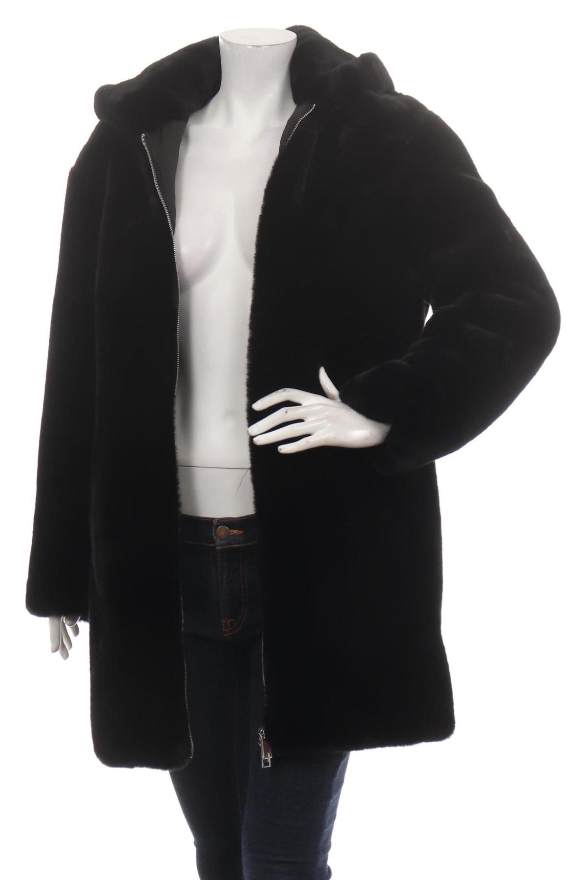 Палто с косъм MANGO1